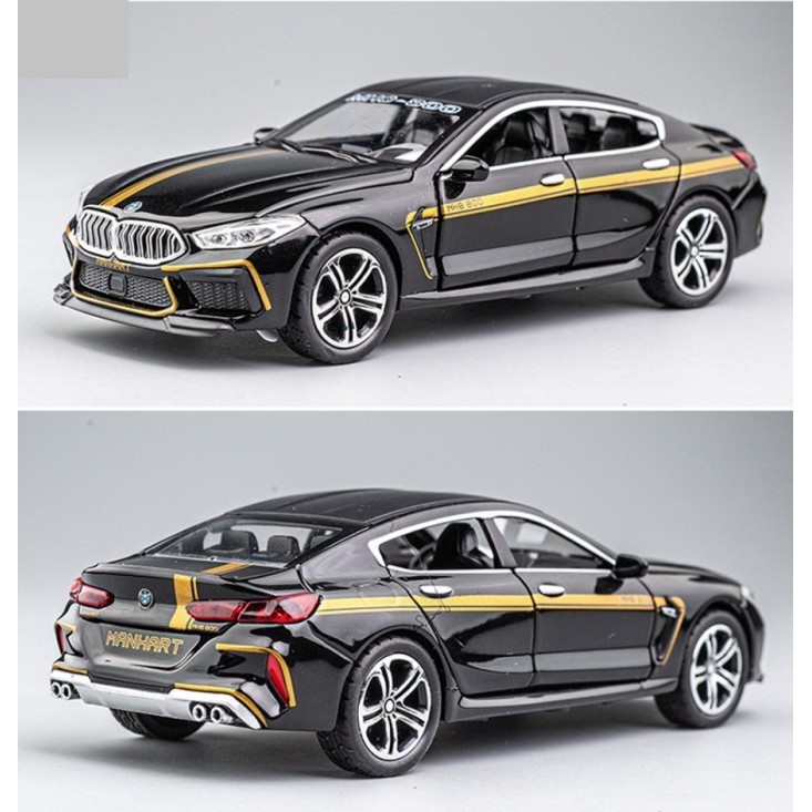 Vincent 1:32 BMW M8 MANHART Sport Diecast Mobil Balap Miniatur Premium Quality - Hijau