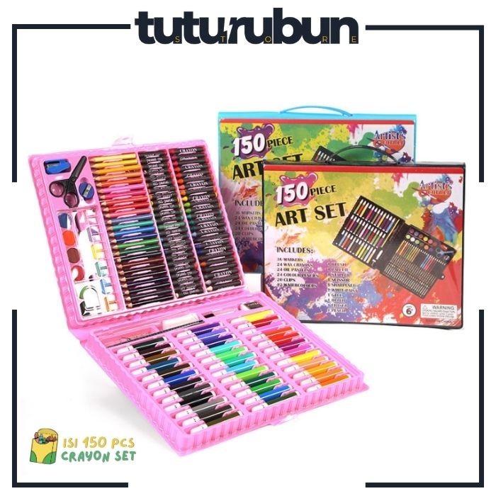 

Pensil Warna Crayon Krayon Kerayon Set 150 Pcs Lengkap Alat Melukis Menggambar Mewarnai