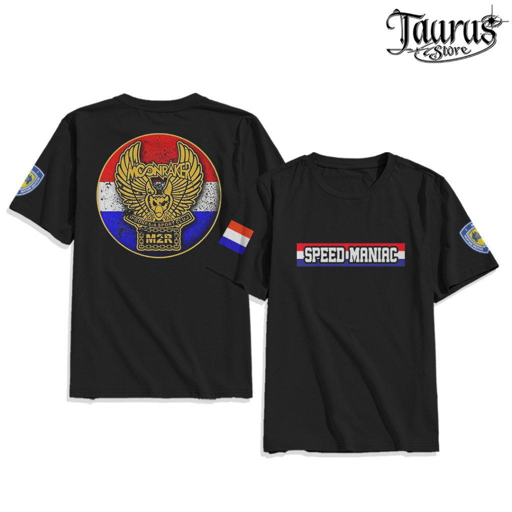 [COD] KAOS T-Shirt MOONRAKER INDONESIA 2023 Sablon DTF Premium SPEED MANIAC005 Baju Cotton Combads 3
