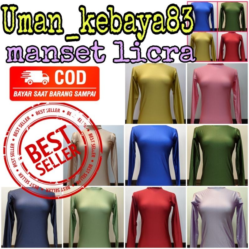 Terlaris ~MANSET LYCRA PENGANTIN / INNER KEBAYA / DALAMAN MUSLIM Hijab Premium Terbaru Hijab Inner L