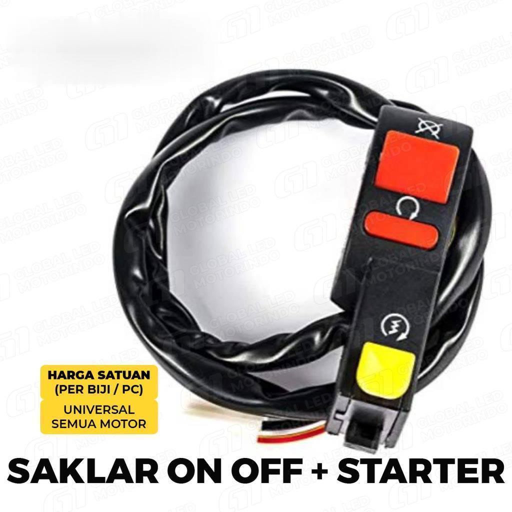 Saklar On/Off/ Switch On Off Lampu Motor + Starter motor