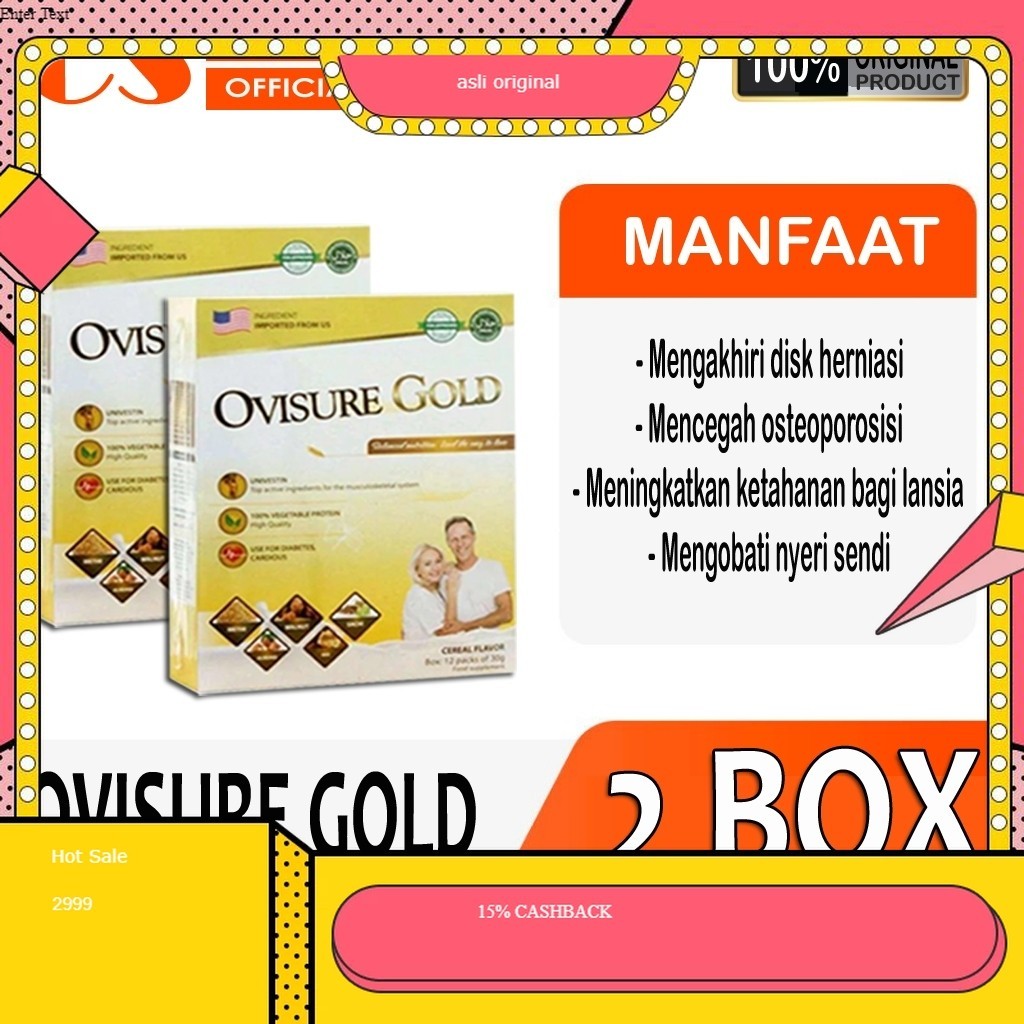 

GROSIR OVISURE GOLD PAKET 1 BOX PAKET 2 BOX OVISURE GOLD MILK - SUSU KESEHATAN TULANG DAN SENDI