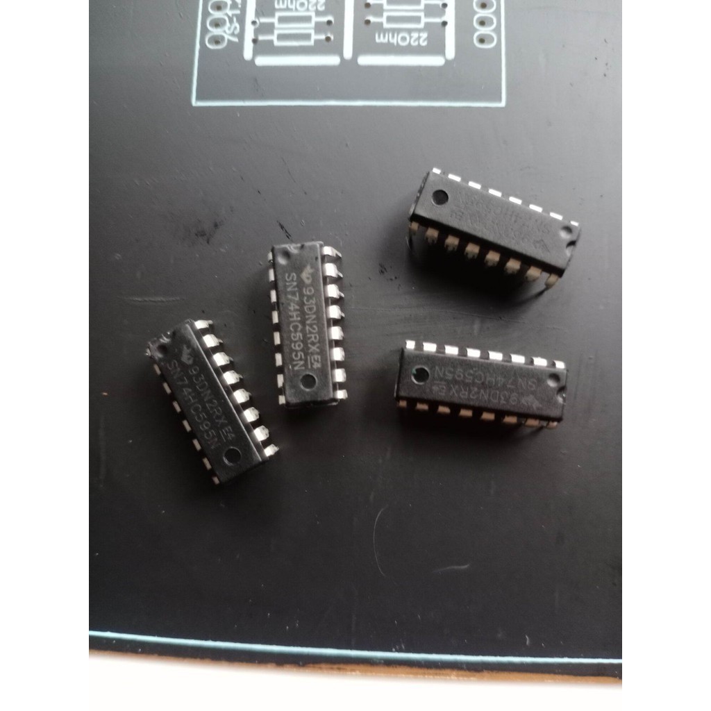IC SN74HC595 Original Texas / IC DISPLAY Segmen untuk layar pom mini