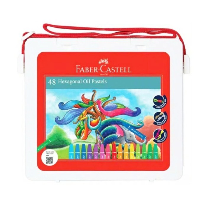 

Alat Melukis Crayon/Krayon Hexagonal Oi Pastel Faber Castell 48 Warna