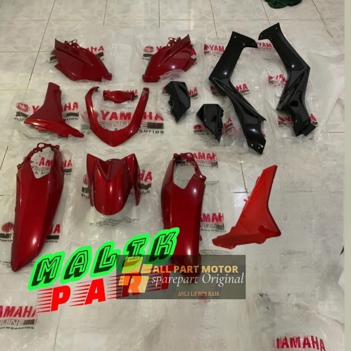 FULL BODY HALUS 13pcs NMAX OLD 2DP MERAH GLOSSY ORIGINAL YAMAHA