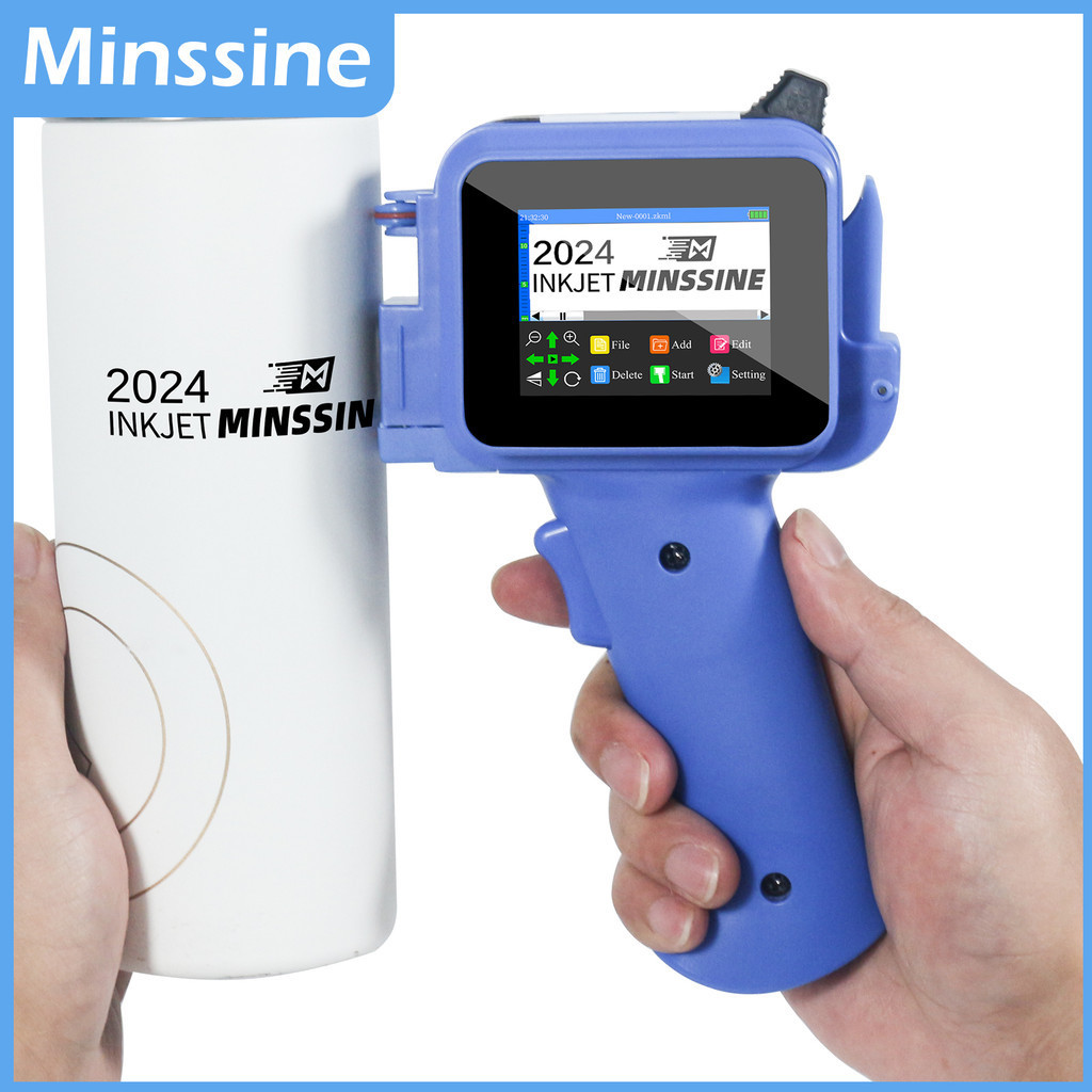 

New Mini Handheld Inkjet Printer 12.7mm for QR Barcode Batch Date Number Logo Expiry Date Cong Machine Non-encrypted Portable