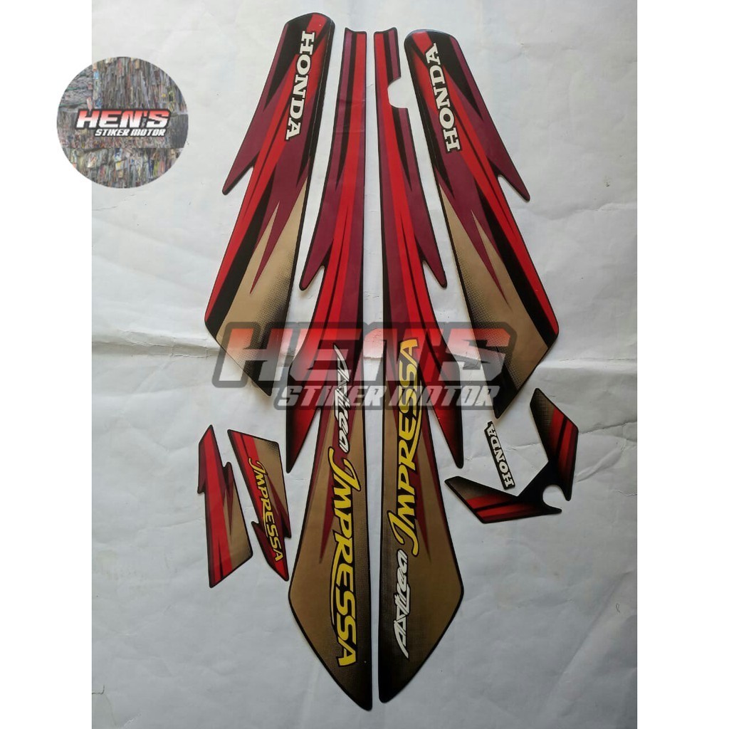 stiker striping honda astrea impressa 2000