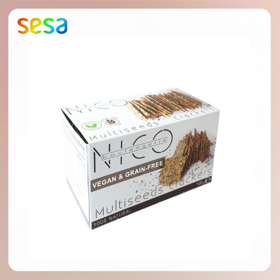 

NICO Boulangerie Multiseeds Crackers 100gr - Cemilan Snack Vegan & Grain-FREE