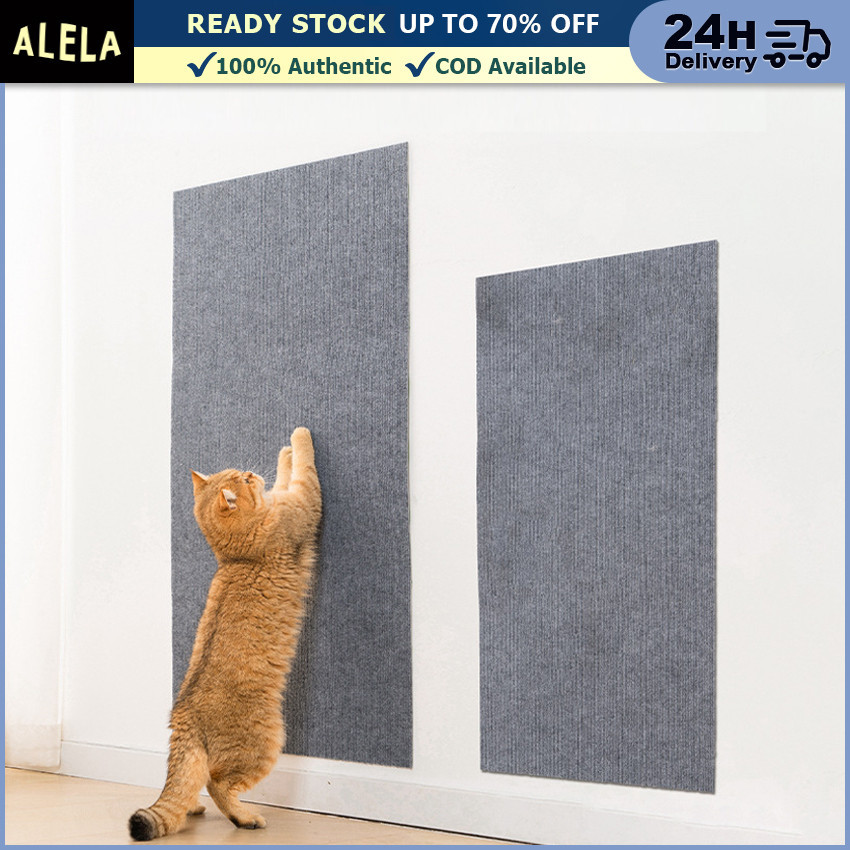 Cat Scratcher Mat Karpet Garukan Cakaran Kucing Tempel Dinding Tembok Pelindung Sofa Anti Gores