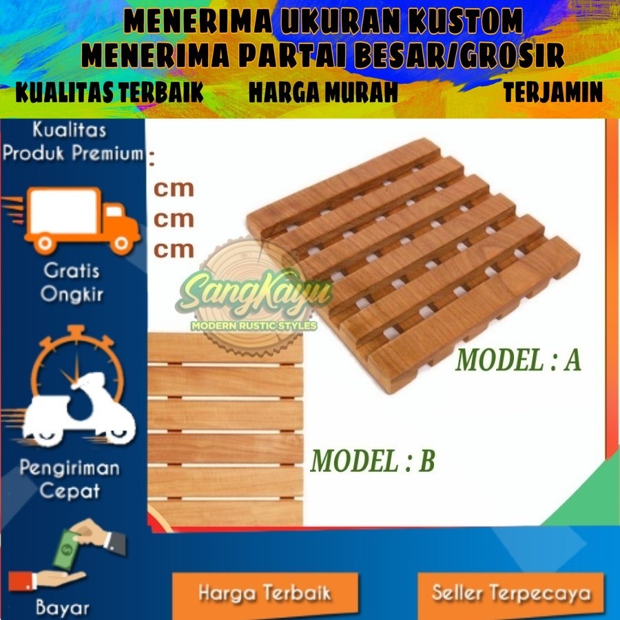 Tatakan panci panas alas panci kayu anti panas kotak talenan kayu | tatakan panci kayu | alas panci 