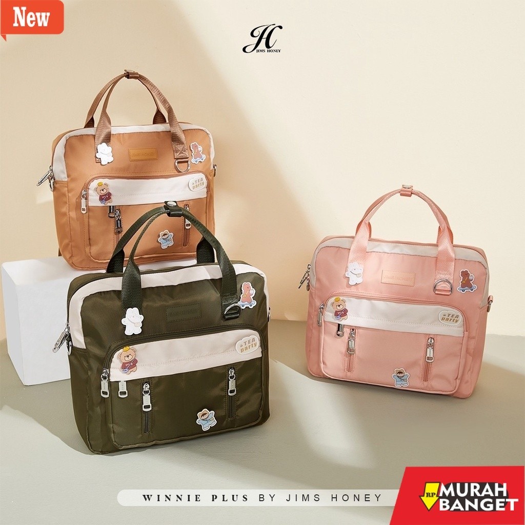 tas ransel wanita shopee JIMS HONEY TAS RANSEL WANITA WINNIE BACKPACK KOREA TERBARU