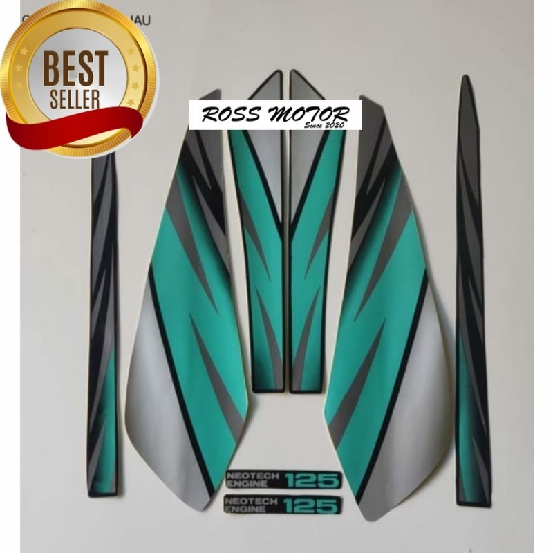 Striping stiker polet honda GL MAX  GLMAX 1996 1997 BIRU TOSCA  gl max tahun 96 97 biru tosca terbai