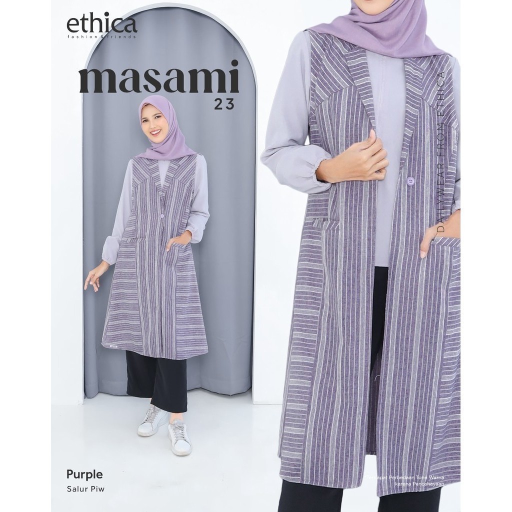 Atasan Outer Wanita Panjang New Collection Masami 23 By Ethica