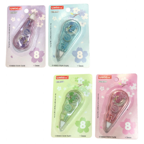 

Correction Tape Mini Weibo WB-8557 Sakura Tipe-x Kertas Mini 8x5mm Set Alat Tulis - SATUAN- SHSNP