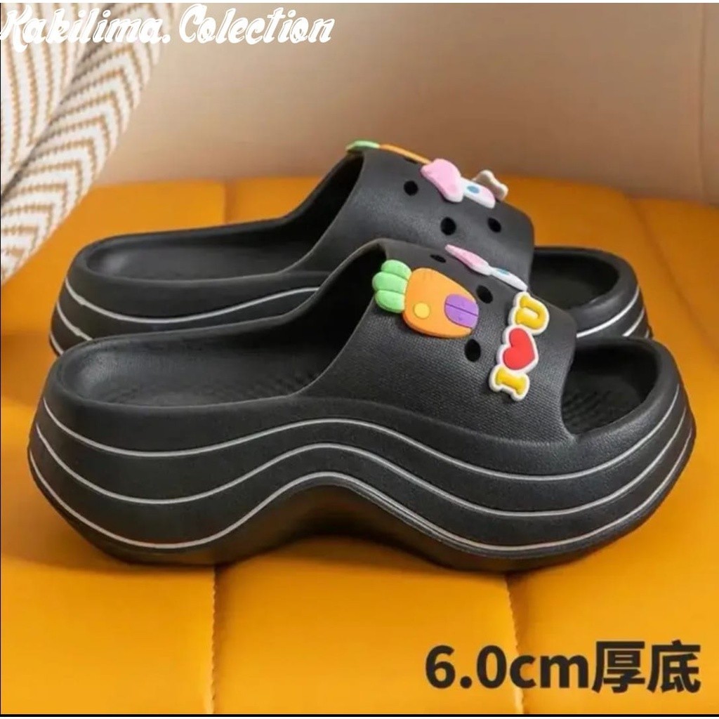 sandal eva rubber wedges baim crocs