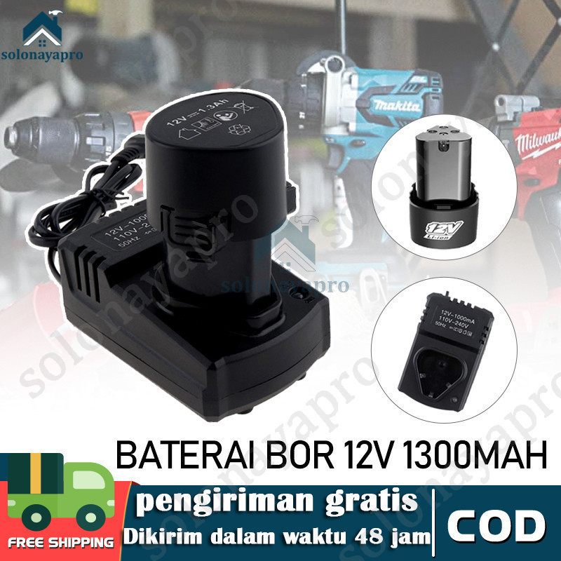 charger bor cordless 12v jld tool  volt charger bor 12 volt batrai 12v  bagus ori