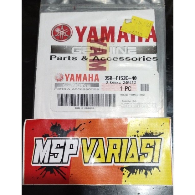 Striping List Stiker emblem Tulisan YAMAHA 3SO F153E 40 MERAH (  Mio old. Mio Sporty )