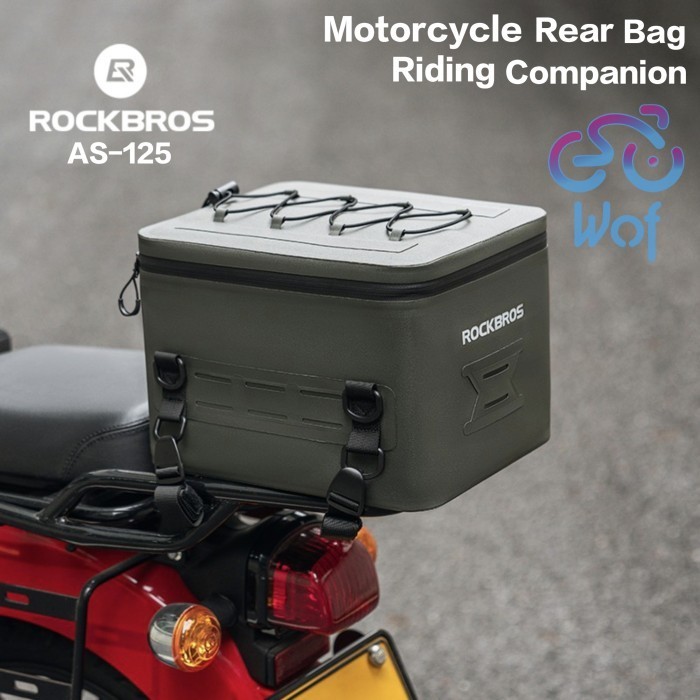 ROCKBROS AS-125 Tas Rak Bagasi Sadel Belakang Pannier Sepeda Motor Motorcycle Luggage Bag Rear Rack 