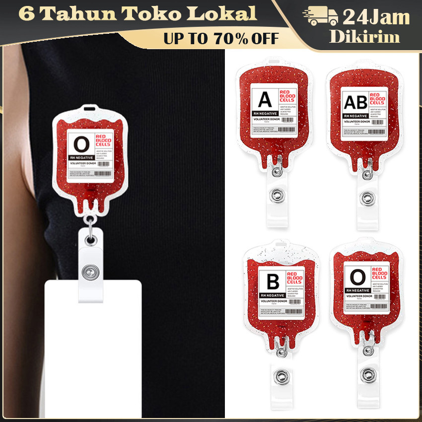 

Pemegang Lencana Kerja Dokter Perawat / Pemegang Lencana yang Dapat Ditarik Kartu Identitas / Gulungan Lencana Golongan Darah Bertema Halloween