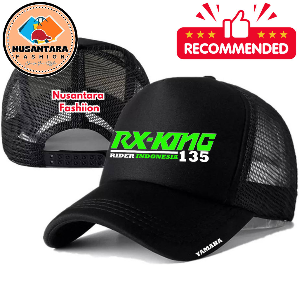 Nusantara Fashiion Topi Trucker RX-KING - Topi Distro RX-KING Logo - Topi RX-KING Premium - Topi Pri