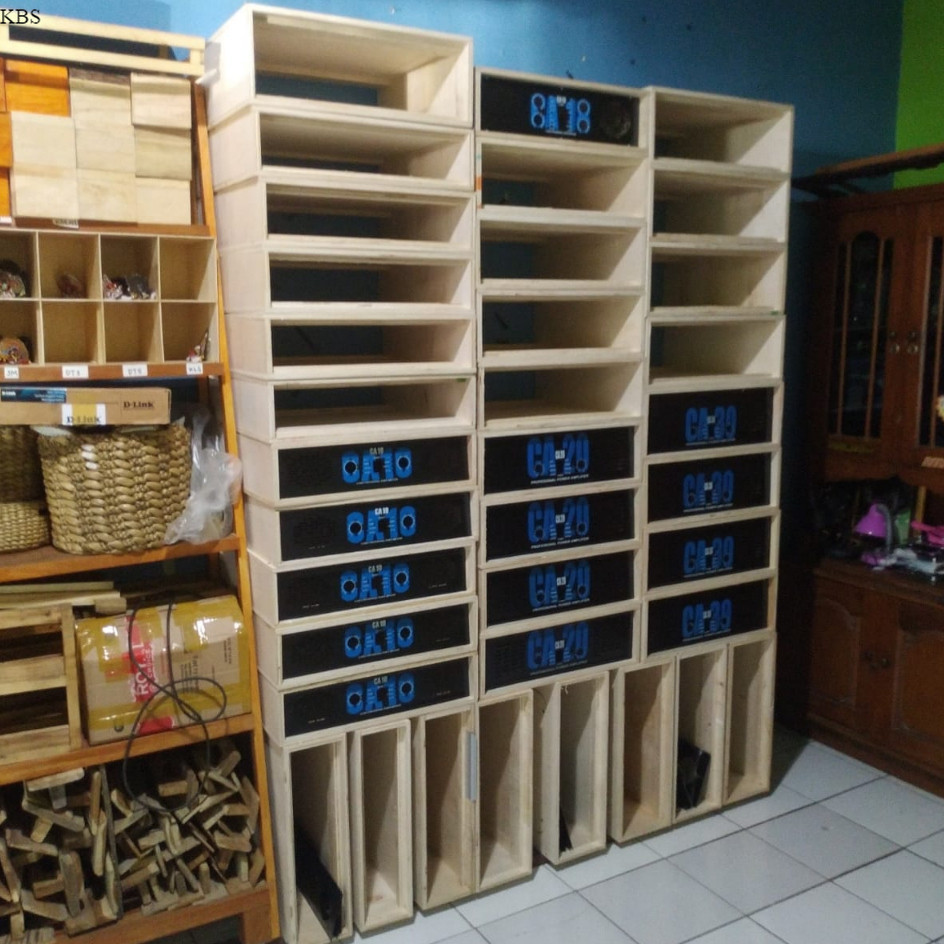 BOX POWER AMPLIFIER MENTAHAN + PLAT PANEL SIAP ISI MESIN