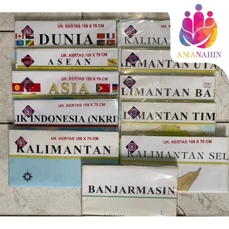 

PETA LEMBARAN ATAU PETA LIPAT 109x79 Cm