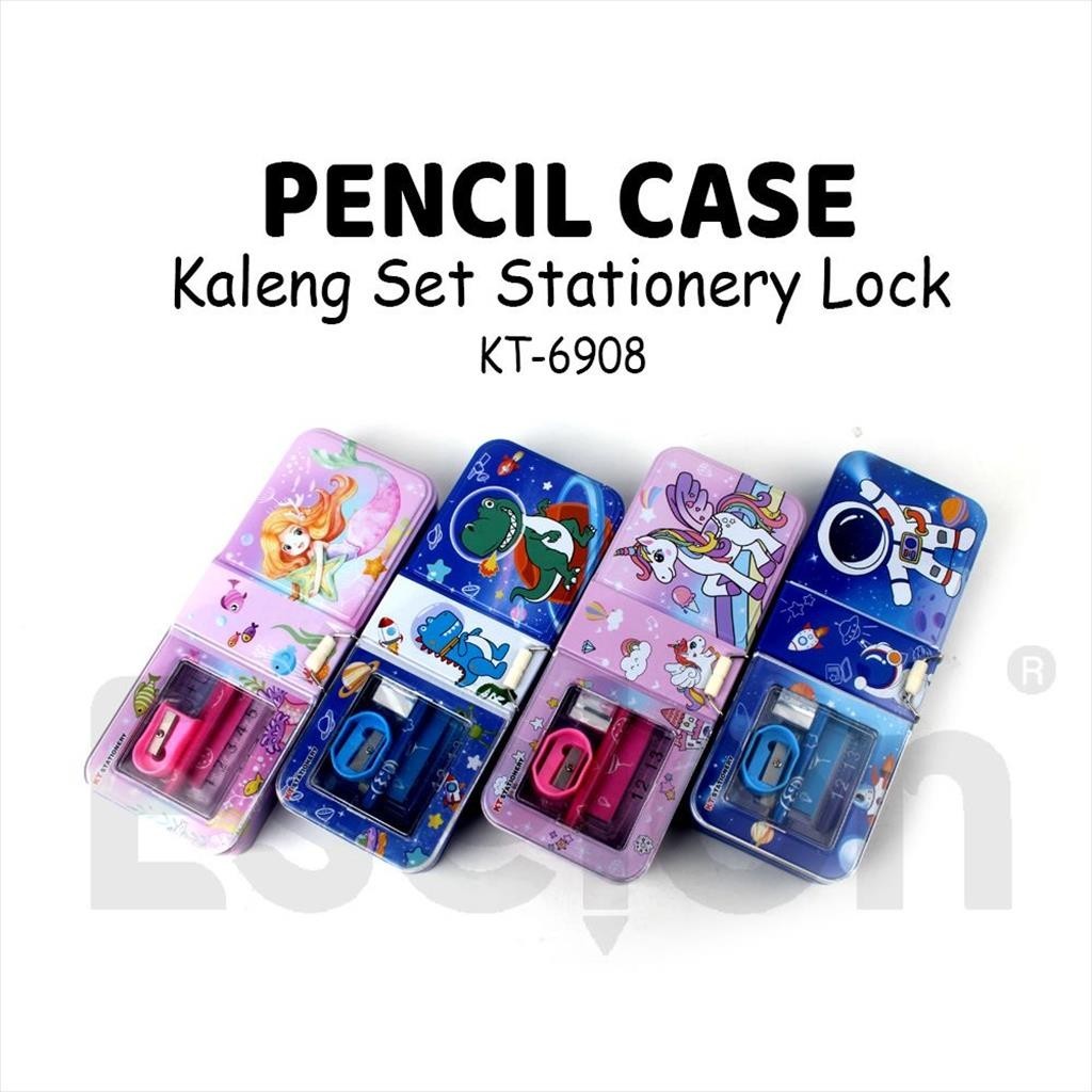 

Zx Kotak Pensil Kaleng Set Karakter + Lock K&T6908 / Tempat Pensil