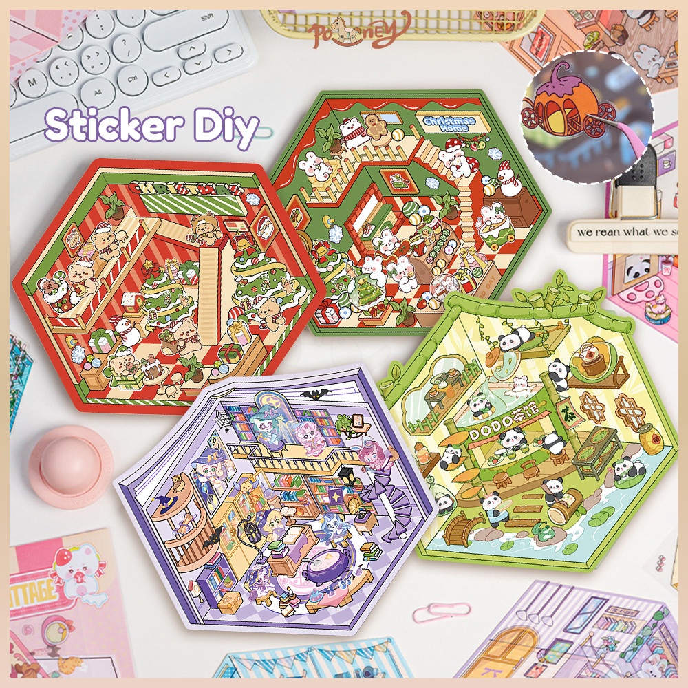 

Poney Sticker 3d Premium Satisfying Decoration Landscaping Creative Mainan Anak Unik Lucu