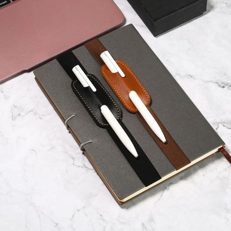 

Adjustable Elastic Band Pen Holder PU Leather Pen Sleeve Pouch Elastic Notebook Pen Holder Detachable