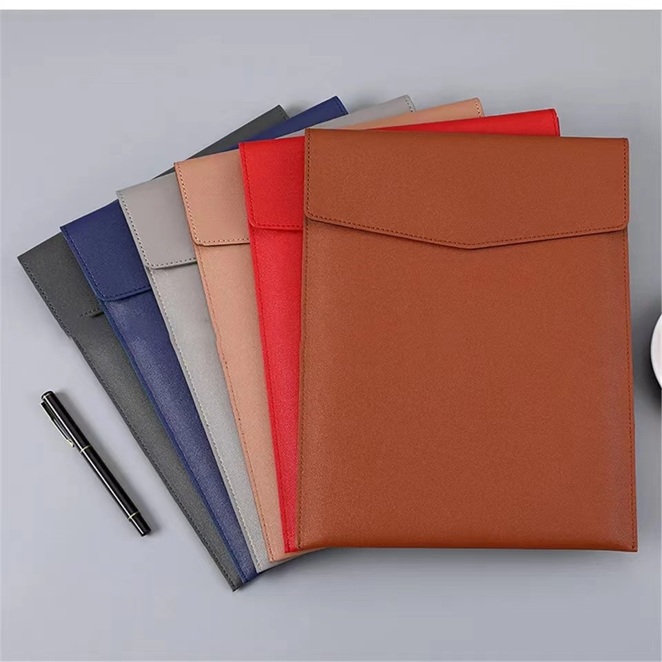 

Waterproof Leather A4 Business Briefcase File Folder Document Paper Organizer Storage Bag School Office Stationery