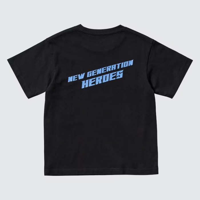 UNIQLO KAOS ANAK UT T-SHIRT ULTRAMAN LENGAN PENDEK BLACK - 150