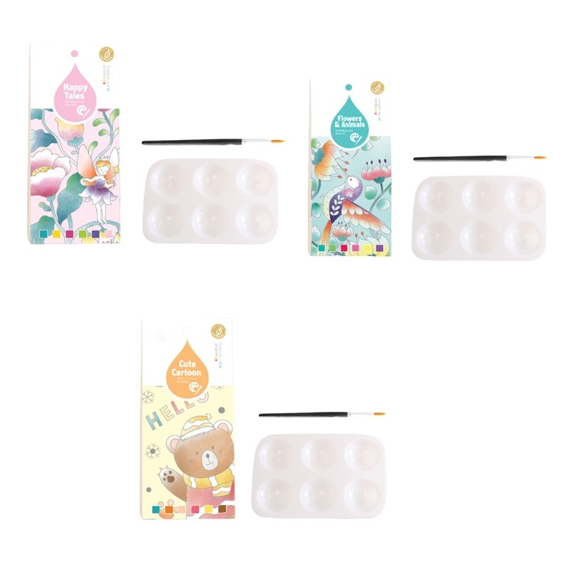 

Pocket Watercolor Painting Book Watercolor Coloring Art Craft Supply for Kid Art Drawing, Painting Book Gift for Toddler