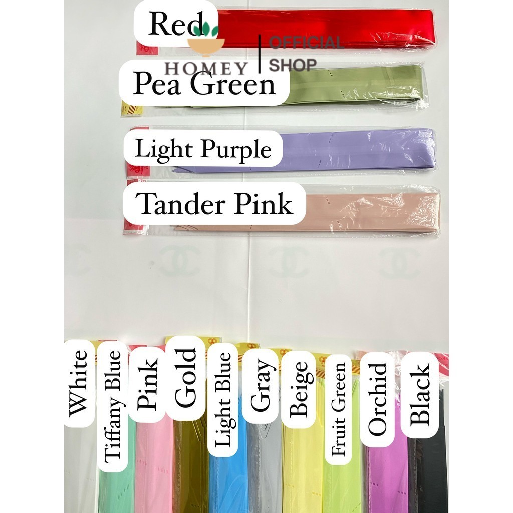 

HOMEY - (1pack) Pita Tarik Motif / Pita Serut ELEGANT isi 10pcs Dekorasi