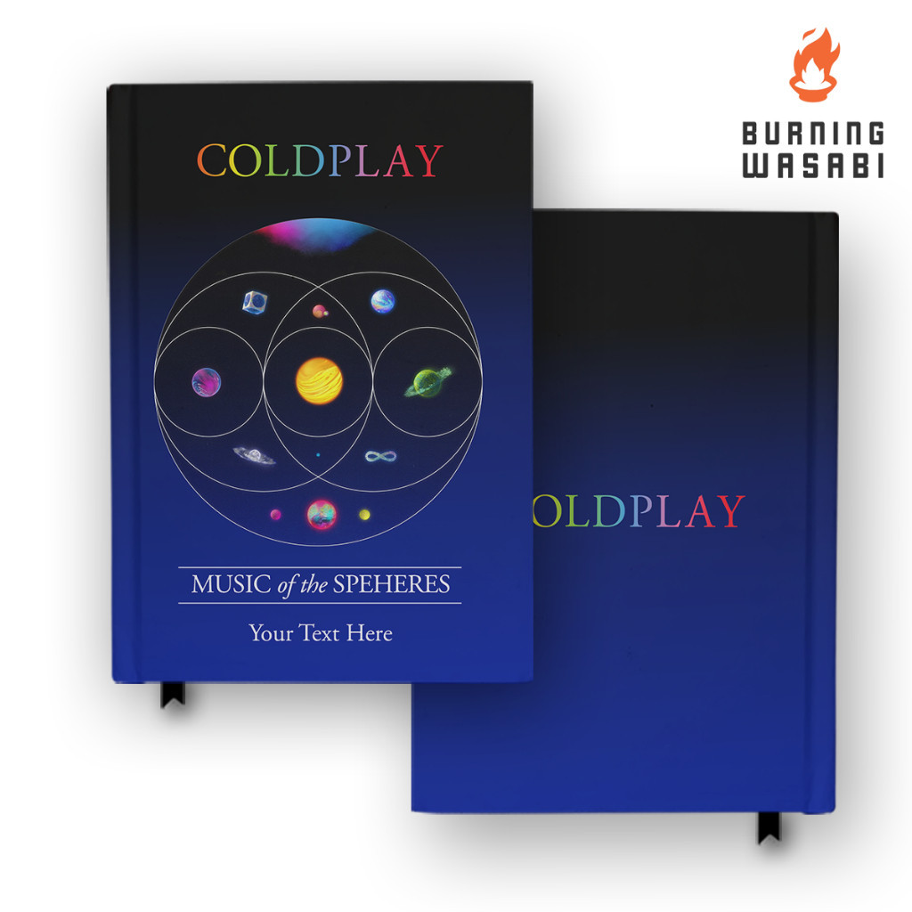 

Buku Catatan Notebook Coldplay 3 Music of The Spheres Hardcover Agenda Pocket Book Planner Diary Gift Jurnal Custom Nama A6 A5