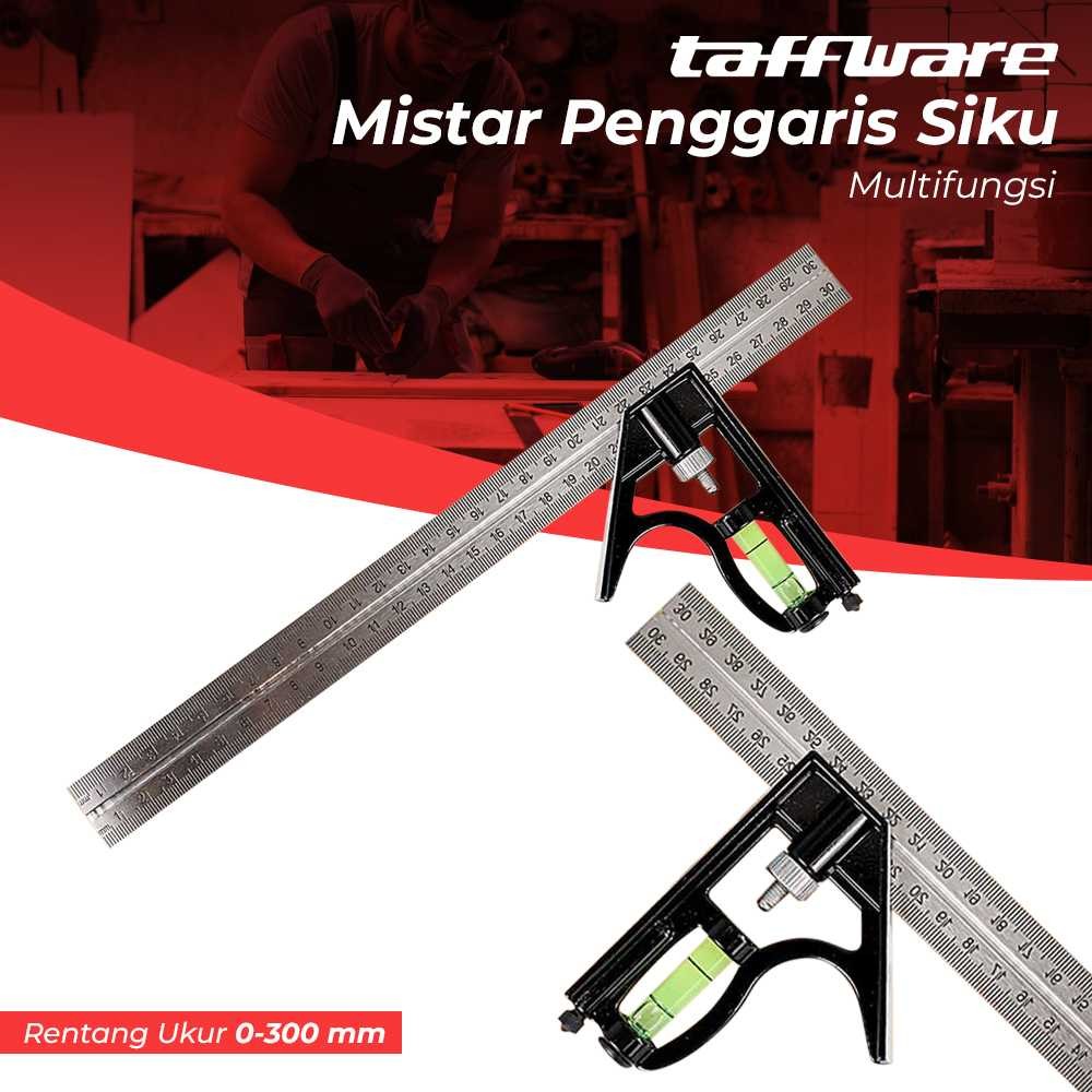 

Taffware Mistar Penggaris Siku Tukang Multifungsi