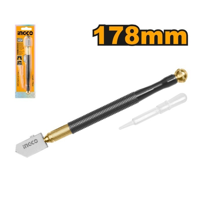 

Ingco Alat Pemotong Kaca Oli HGCT03 Pisau Cutter Glass HGCT 03