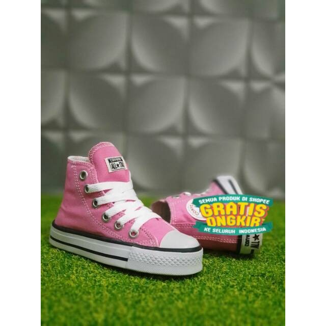 Sepatu Anak Converse All Star Ping Sepatu Anak Perempuan Sneakers Kids Premium/ marun maroon merah b
