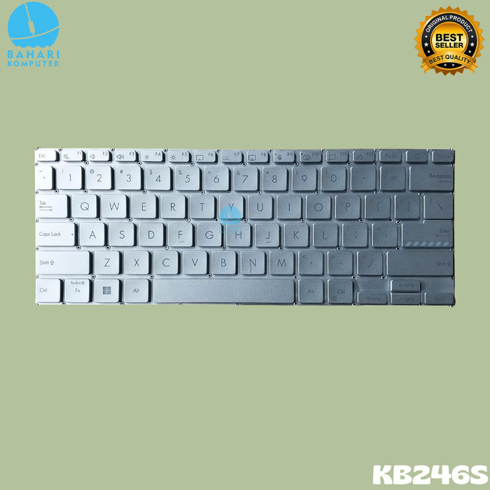 Keyboard Asus VivoBook 14 A1404 A1404Z A1404ZA X1404 X1404Z X1404ZA No Backlit - Silver