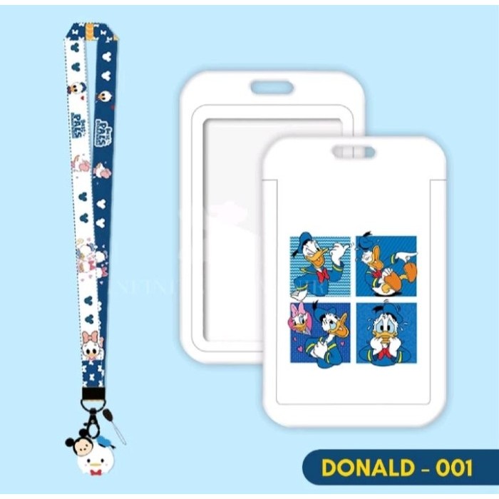 

ANDMA Name Tag Card Holder Donald Duck Daisy Lucu / ID Card Donald Duck - Donald 1