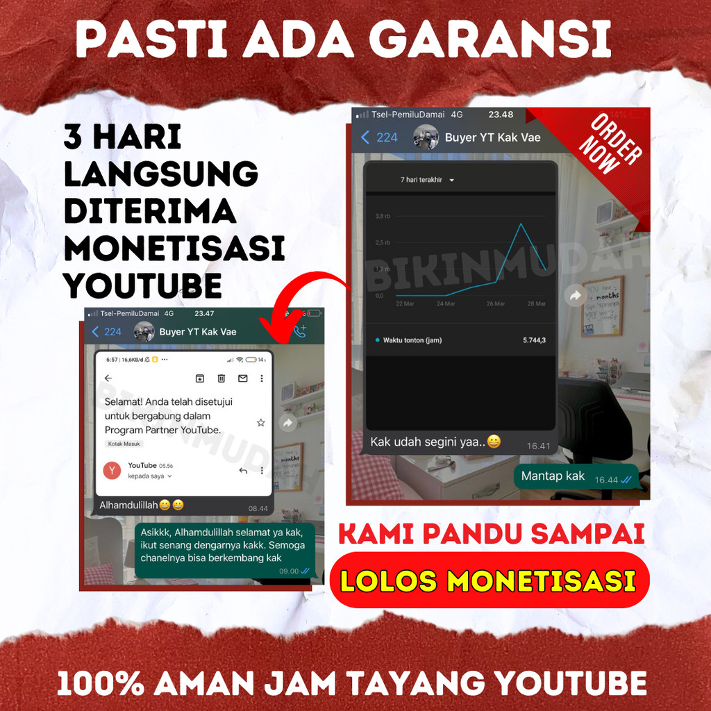 4000 JAM TANGAN BUKAN TAPI JAM TAYANG YT