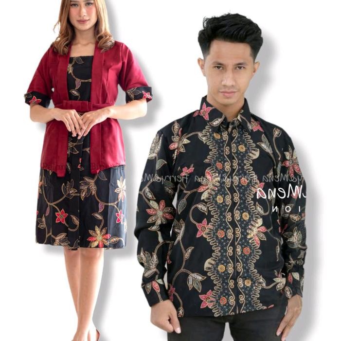 COD Couple ETP Elnira Lengan Pendek Set Kebaya / Brukat Modern 2022 / Kebaya Modern 2022 / Kebaya Pe