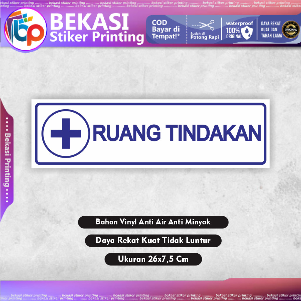 

Sign Stiker Ruang tindakan ruang tindakan puskesmas stiker klinik apotek stiker rumah sakit
