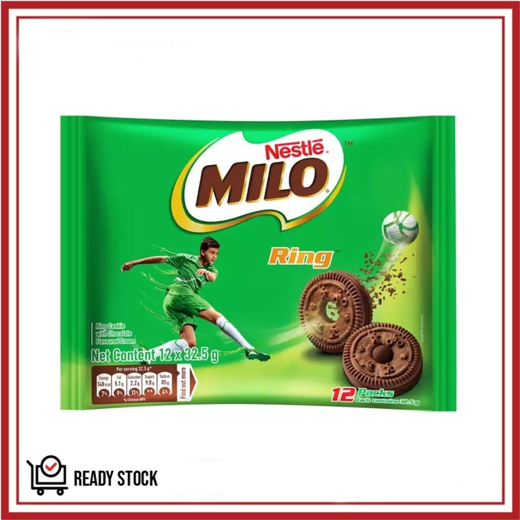 

Biskuit MILO Ring Cookies isi 12 packs