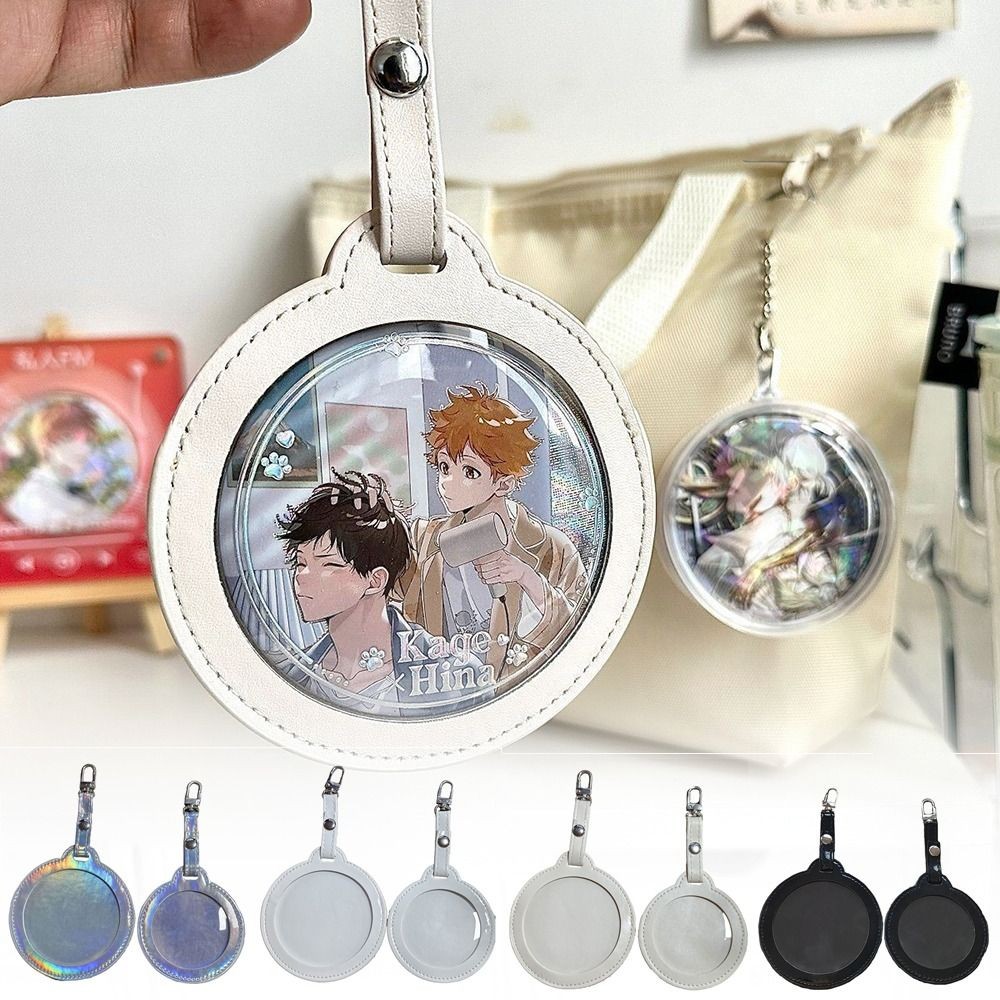 

Multi-Color Badge Bag Gift Transparent Window Round Badge Protector Fans Supplies Waterproof Badge Display Bag