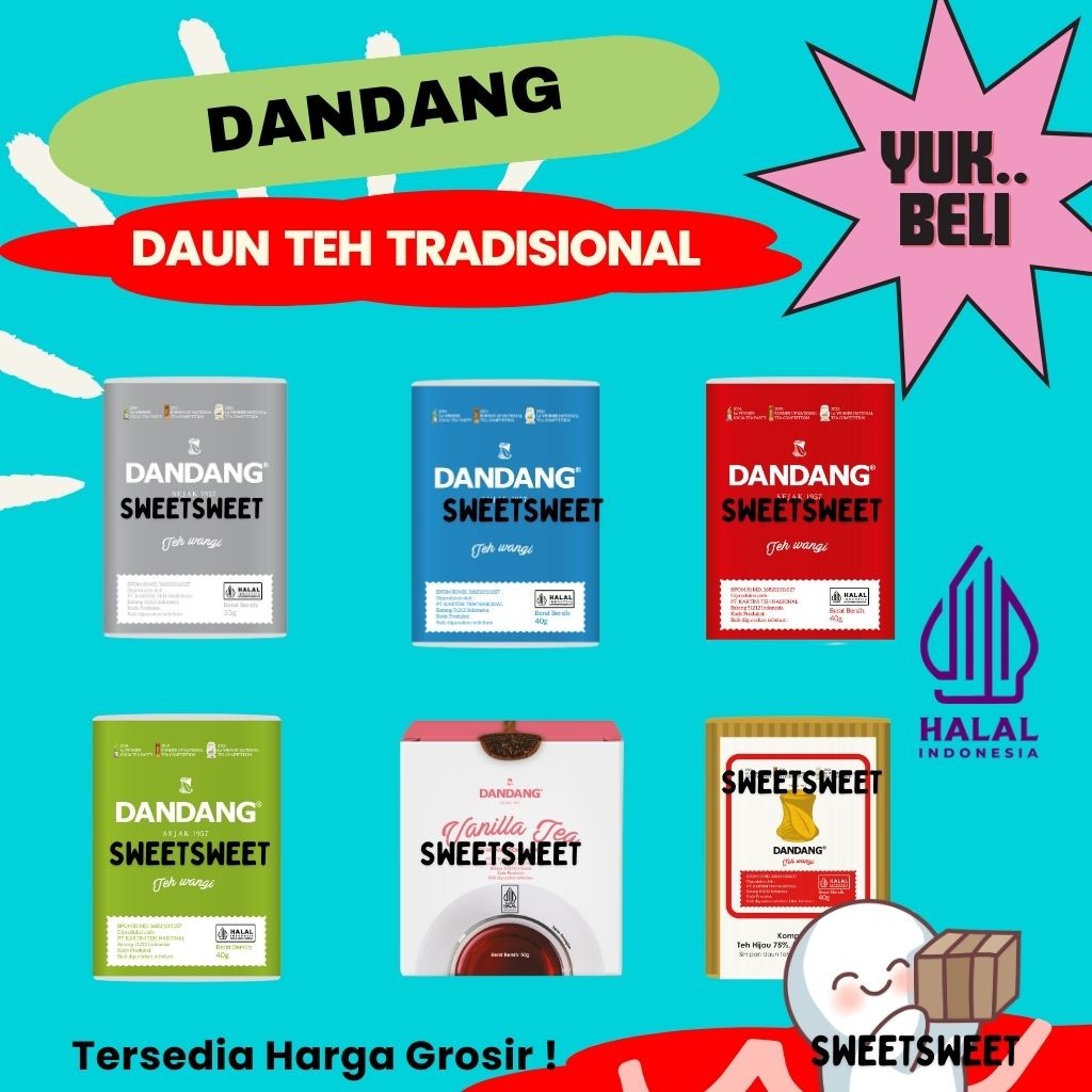 

Sweetsweet Dandang Teh Wangi | Varian Teh Tubruk | Es Teh Racik Solo {BISA COD dan GROSIR}