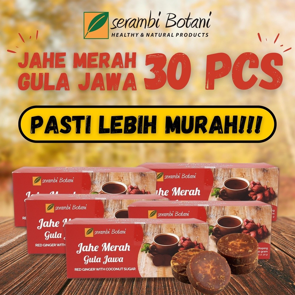 

Alamora Bundling Hemat Jahe Merah Gula Jawa Isi 12 - 30 Pcs