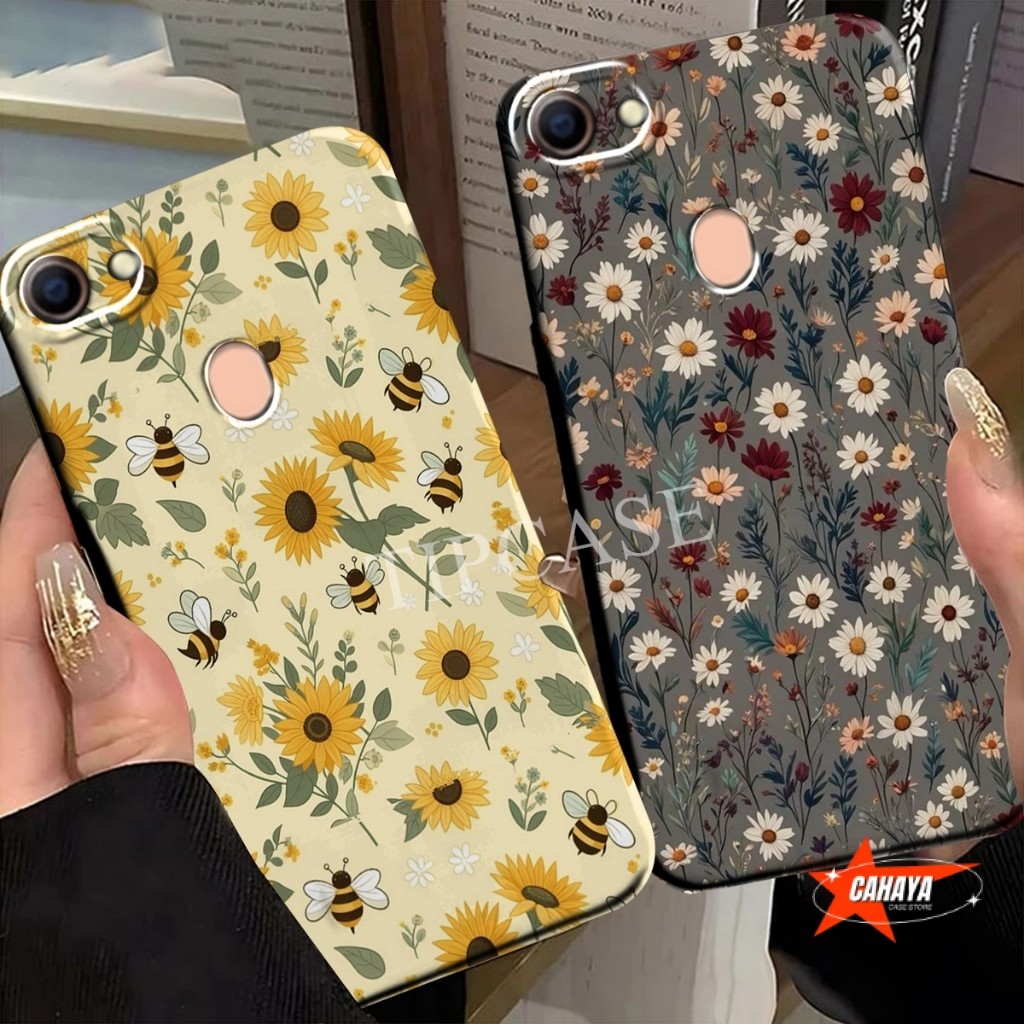 Silikon OPpo F5 F5 Youth F9 F9 Pro F11 F11 Pro Case Pelindung Camera motif bunga