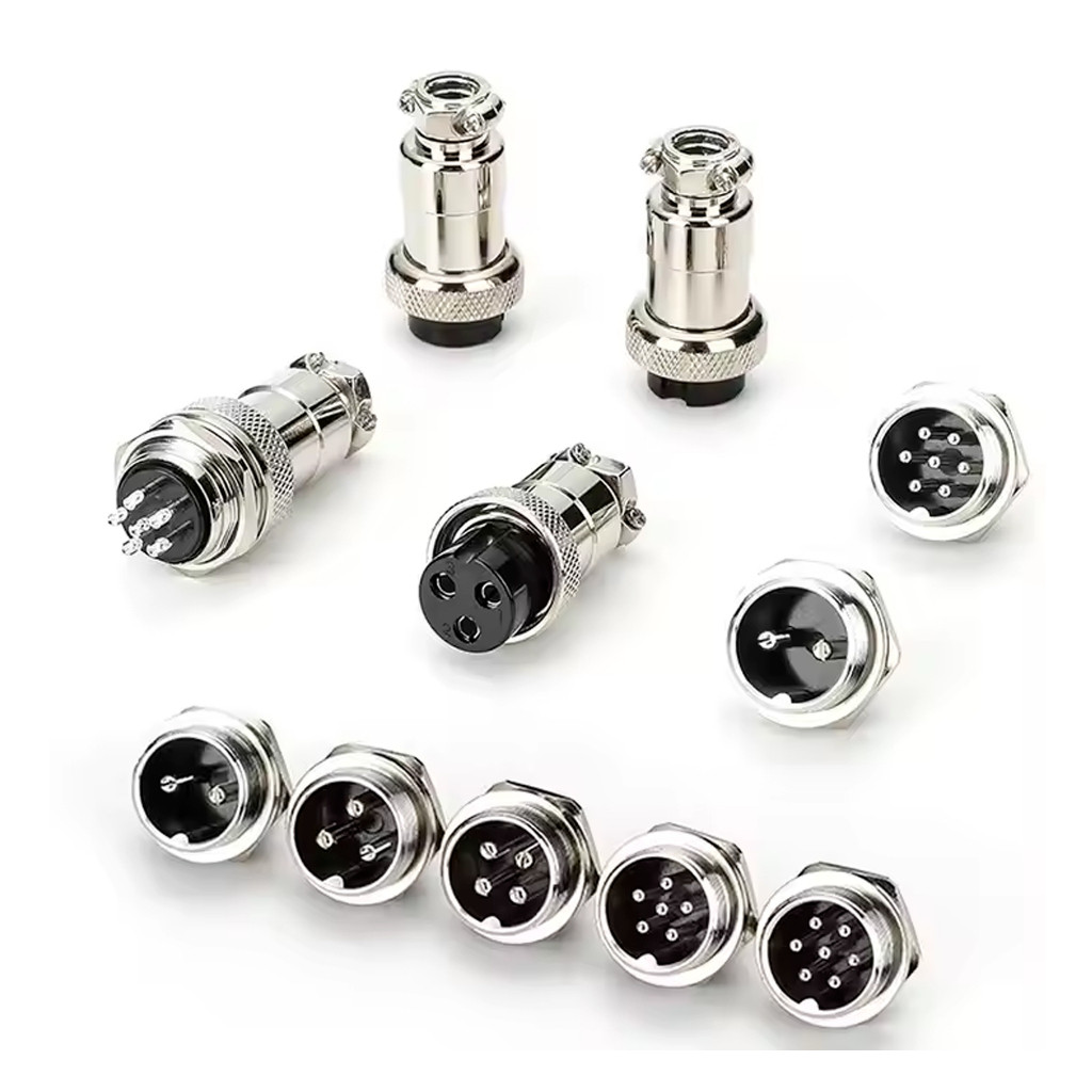 Plug Connector Konektor CB GX16 2 3 4 5 6 7 8 Pin Male Female