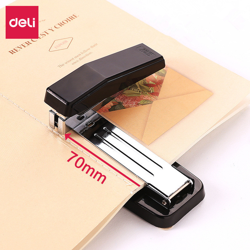 

Deli High Quality Manual Rotatable Stapler 24/6 Staples Student Stationery School Office Supply Business Document Binding Tool
