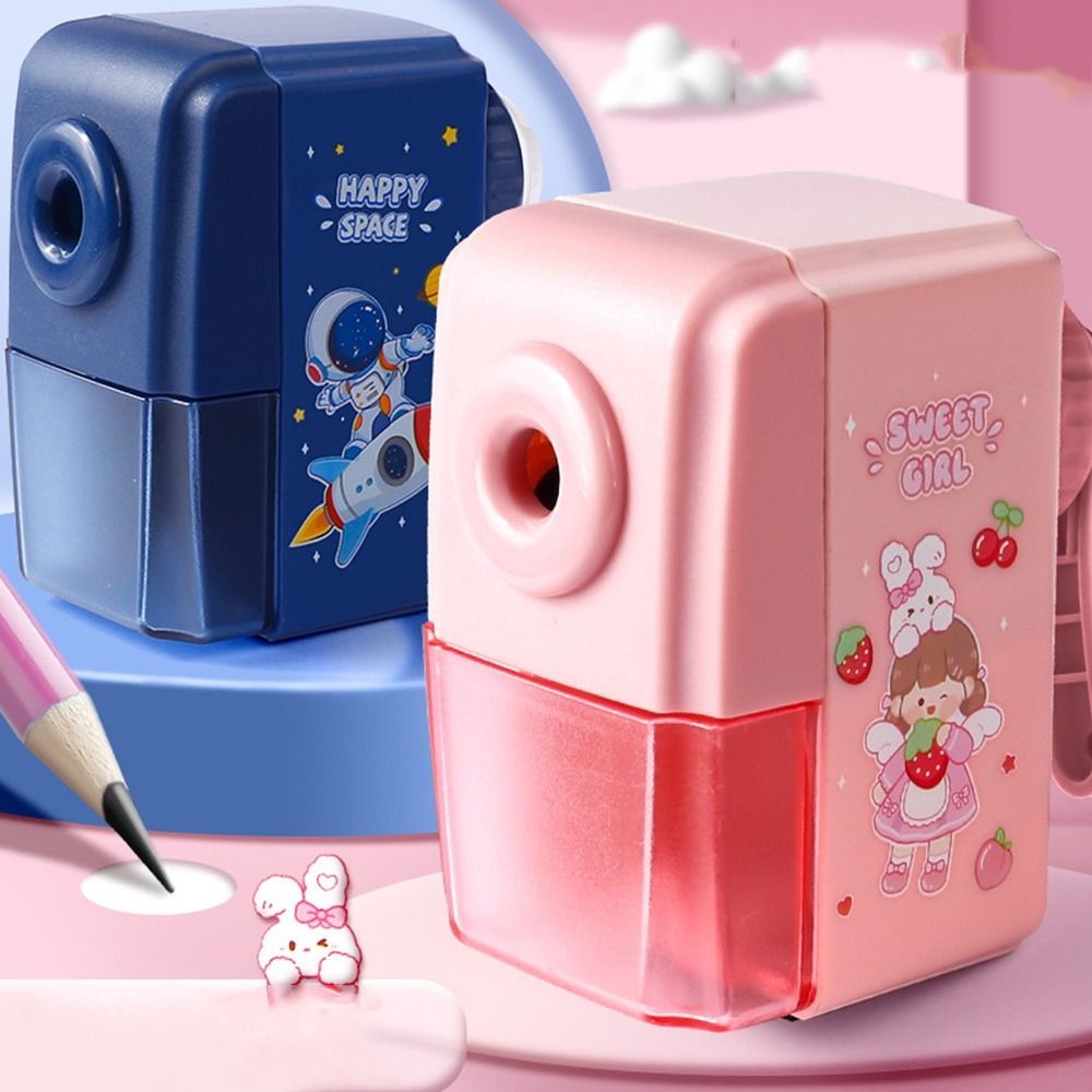 

Hand Crank Cute Dinosaur/Astronaut Mechanical Pencil Sharpener Automatically Enters Lead Cartoon Stationery Office School